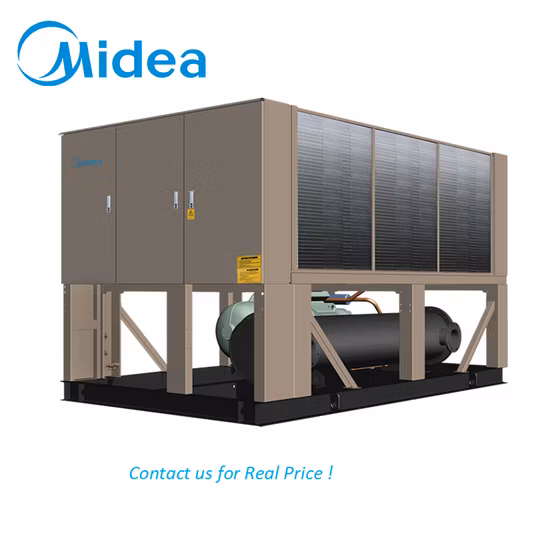 Sistema de refrigeración Midea Precio del enfriador de agua industrial de tornillo enfriado por aire